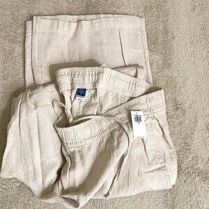 Old Navy Wide Leg Linen-Look Pants